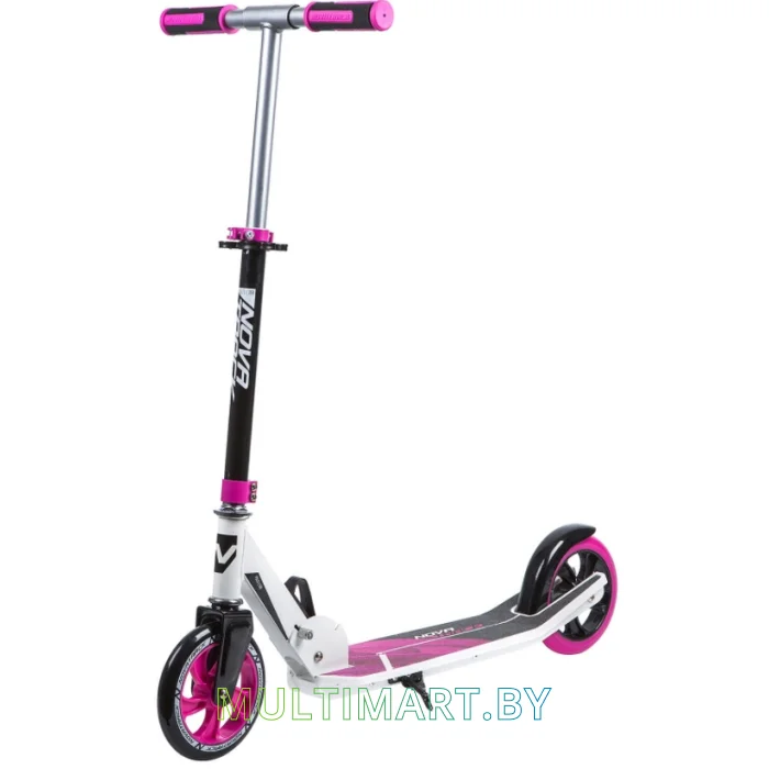 Самокат Novatrack Polis Plastic 160P.POLIS.PN9 (белый/розовый, 2019)